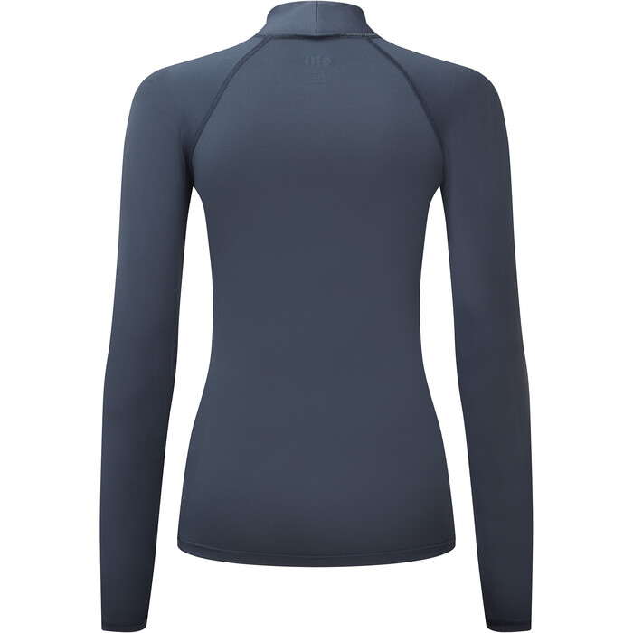 2024 Gill Womens Zenzero Long Sleeve Rash Vest 5109W - Dark Navy